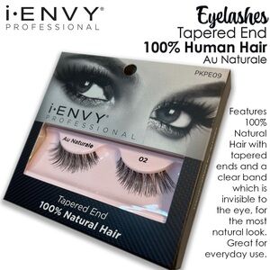 i-ENVY Professional Tapered End Lashes 100% Natural Hair- Black